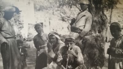 Pojkar i den palestinska byn Artas i början av 1900-talet.
