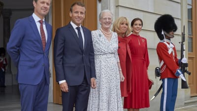 Emmanuel Macron på besök i Danmark
