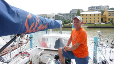 Jan Wahlbäck med Selma.