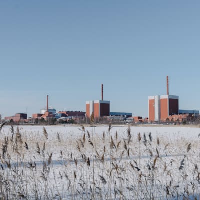 Olkiluoto kraftverk vintertid.