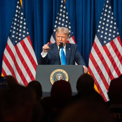 Donald Trump på Republikanernas partikonvent i USA 24.8.2020.