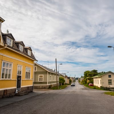 En gata i Räfsö utanför Björneborg.