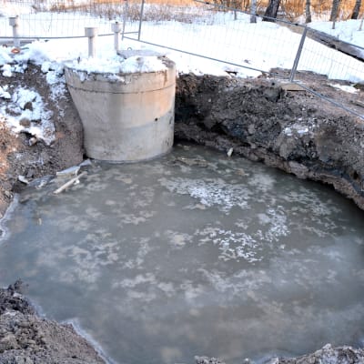 Avloppsläckage i Kokon i Borgå 20.02.19