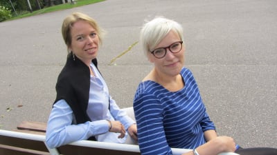 Projektkoordinator Jenny Asplund och verksamhetsledare Anna Litonius.