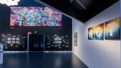 Graffiti-utställning på Kervo konstmuseum