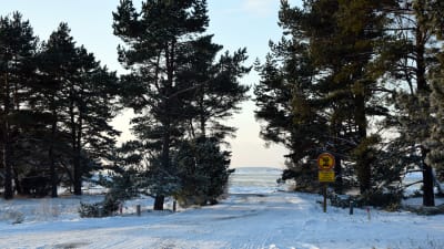 Vinterstrand i Hangö. 