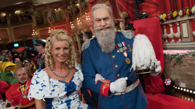 Markus Söder, här utklädd till prinsregent Luitpold av Bayern i samband med karnevalsfirandet 2018