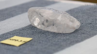 Jättediamant från Botswana.