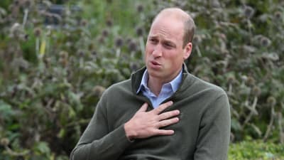 Prins William under ett besök i Belfast den 9 september, långt efter att han rapporteras ha insjuknat i covid-19.
