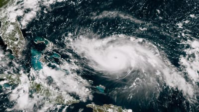 Orkanen Dorian närmar sig Bahamas och Florida den 30 augusti 2019.