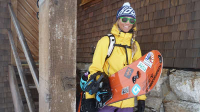 Snowboardåkaren Mikaela Hollsten