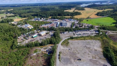 Flygbild över Kullo.