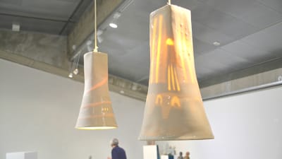 Lampskärmar i keramik av Elina Sorainen 