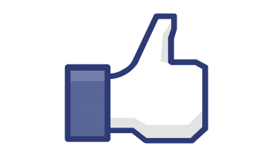 Facebooks tummen upp-symbol.