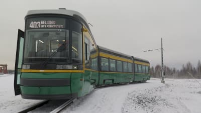 Helsingfors nya spårvagnar pressbild 19.11,2015