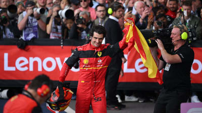 Carlos Sainz firar seger.