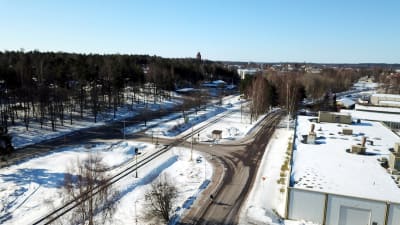 Plankorsning i Ekenäs.