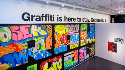 Graffiti-utställning på Kervo konstmuseum