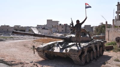 En syrisk soldat i Idlib-provinsen den 24 augusti 2019.