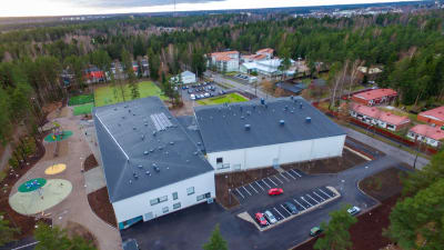 Flygbild över Borgå.