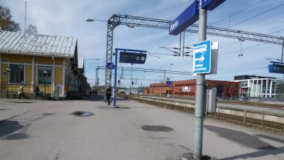 Tågtrafiken i hela södra Finland stod stilla 7.5.2012.