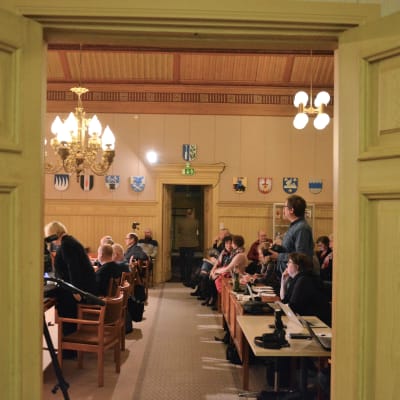 Fusionsomröstningen i fullmäktige i Kaskö.