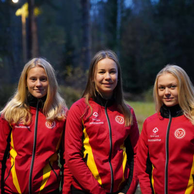 Porträttbild på Jill Friberg, Rebecka Malmberg och Therese Äbb.