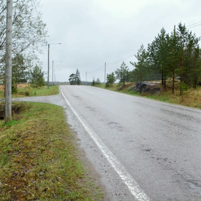 väg i landsbygd