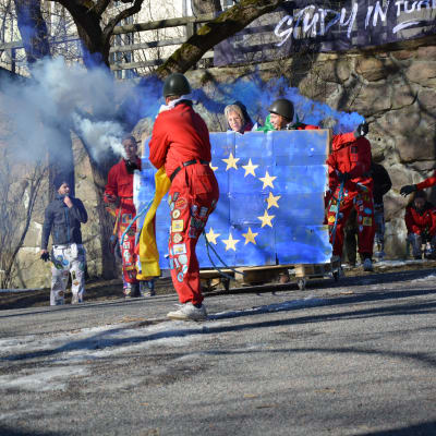 fastlaskiainen i åbo 2019 - EU-flaggan