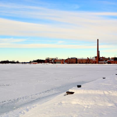Is på Norra Stadsfjärden i Vasa.