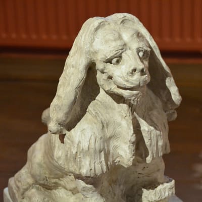 Vallgrens skulptur av ett pudellejon från 1914