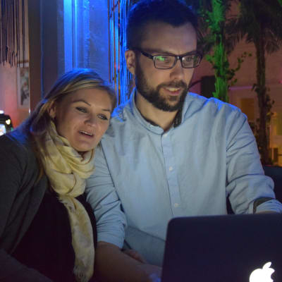 Johan Kvarnström och Katarina Backas.