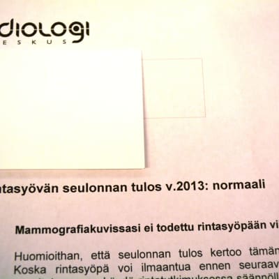 Mammografibrev på finska