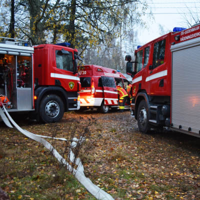 brandbilar i östra nyland