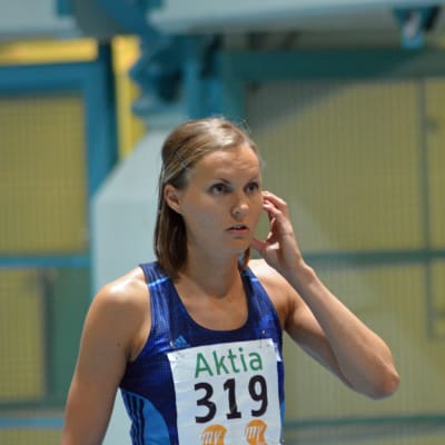 Sanna Nygård tävlar vid Botniagames 2017 i Korsholm.