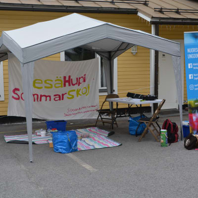 Tältet från Sommarskoj i Sibbo vid Tallmo FBK
