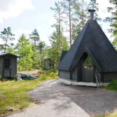Kåtan på Tenaberget i Liljendal.