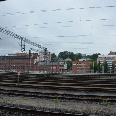 Bangården i Åbo.