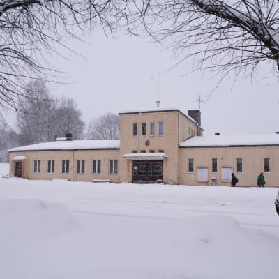 Busstationen i Lovisa vintern 2019