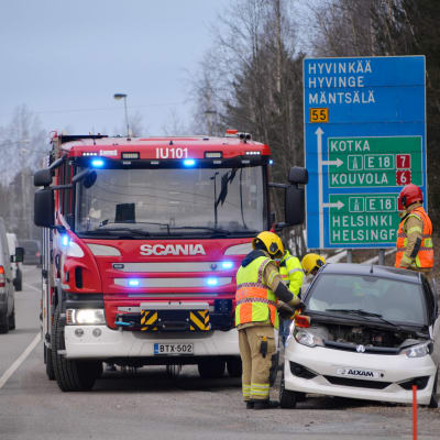 Trafikolycka med mopedbil i Borgå 04.03.2019