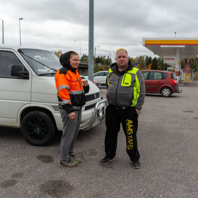 Bilchaufförer  på paus.