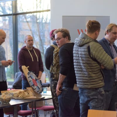 rekryteringsmässa i en skola
