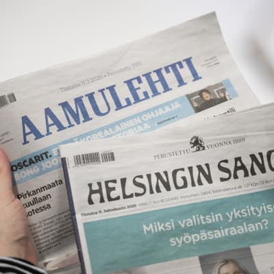 Aamulehti ja Helsinginsanomat printtiversiot