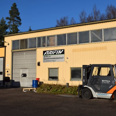 Företaget Arifins metallverkstad i Täkter, Ingå.