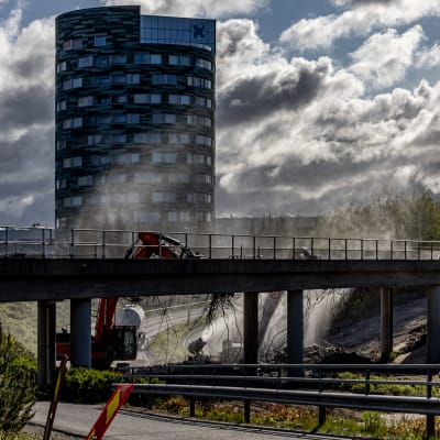 Nummis underfartsbro i Åbo rivs