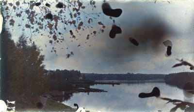 Vy över sjön Onkamo från 1910-talet - fotografiet taget av Edith Södergran.