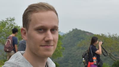 Klaus Björkgren som bor och jobbar i Hongkong 