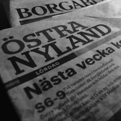 de östnyländska tidningarna Borgåbladets och Östra Nylands sista nummer