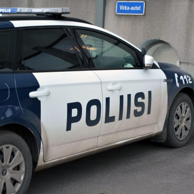 Polisbil i Borgå.