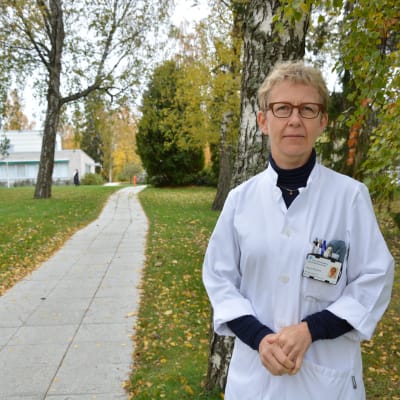 Klinikgruppschef Maija Räsänen på Vasa centralsjukhus.